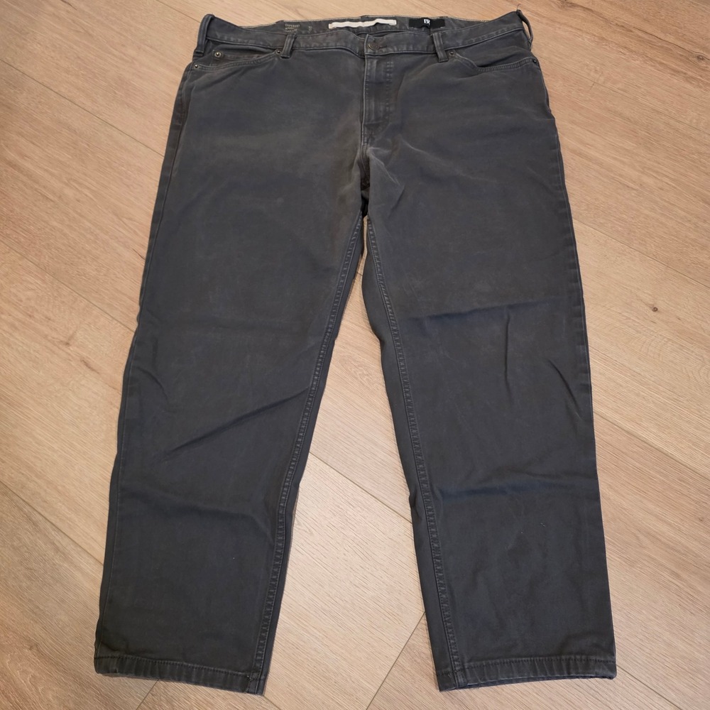Banana Republic Traveler Pants Mens 40x27 Dark Gray Tapered Italian Fabric Twill